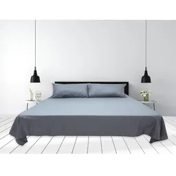 Sábana Cama King Gris Claro Empaque Tela