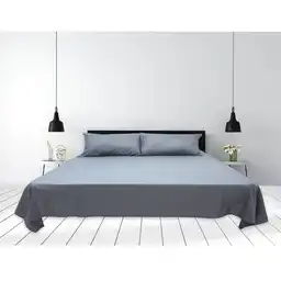 Sábana Cama King Gris Claro Empaque Tela