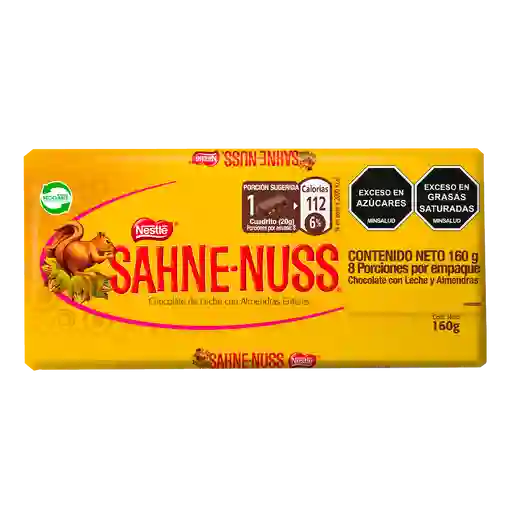 CHOCOLATE NESTLE SAHNE-NUSS 160g
