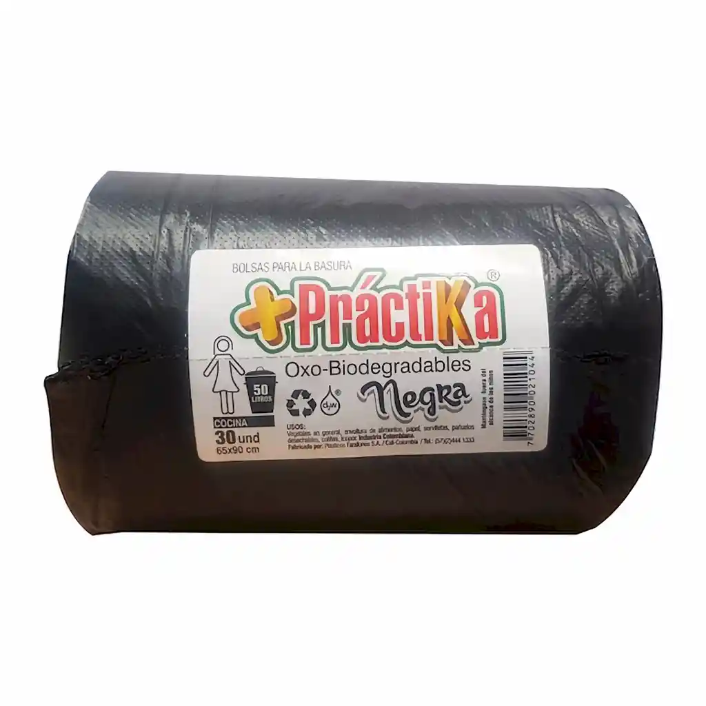 Práctika Bolsa de Aseo Negra