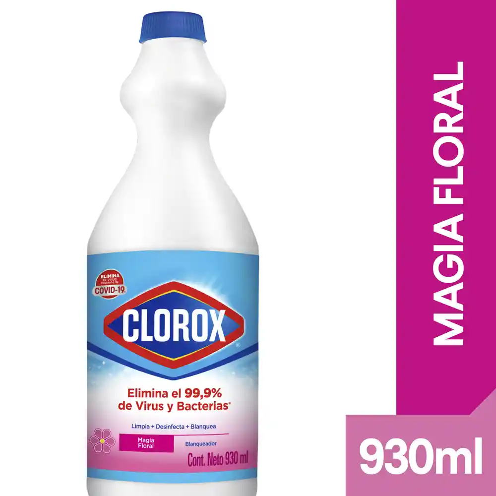 Blanqueador Clorox Magia Floral Botella 930 ml