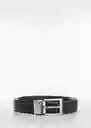Cinturón Emili5 Negro Talla 91 Hombre Mango