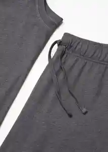 Pijama Night Set Gris Talla S Hombre Mango