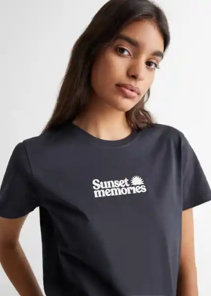 Camiseta Memo Navy Talla 20 Niña Mango