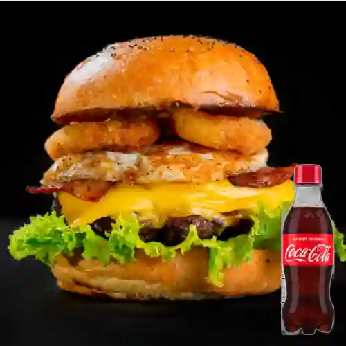 Combo Civetta Burger + Coca-Cola Sabor Original 200 ml