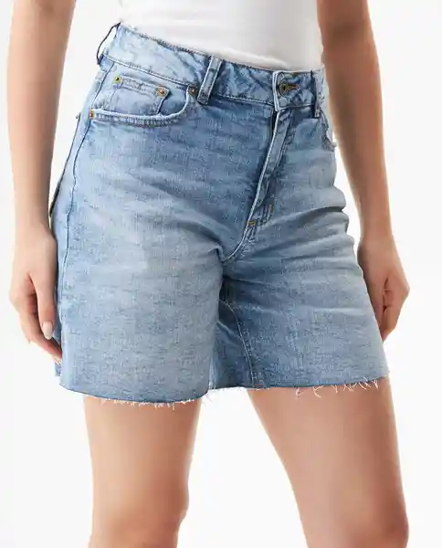 Short Medio Femenino Azul Francés Medio Talla 8 Chevignon