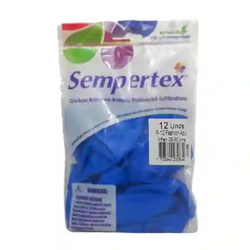 Sempertex Globos R-12 Color Fashion Azul