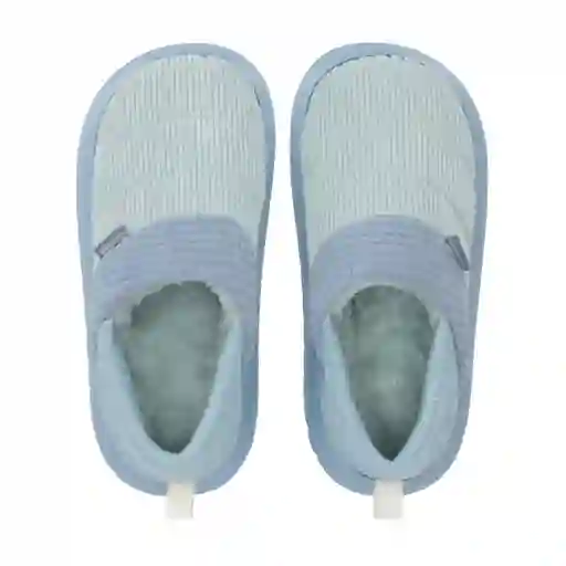 Pantuflas Con Talón Mujer Azul Talla 37 Casaideas