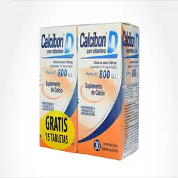 Calcibon Oral en Tabletas + Gratis 15 Tabletas