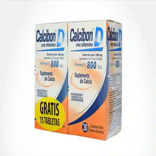 Calcibon Oral en Tabletas + Gratis 15 Tabletas