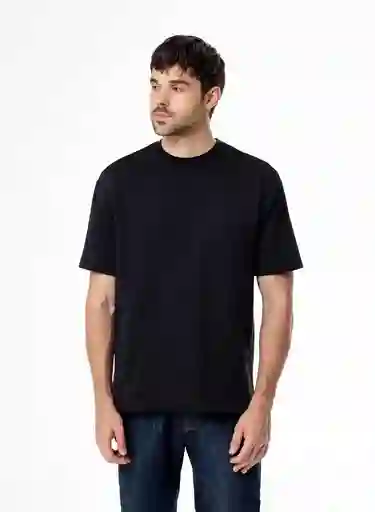 Camiseta Pijama Mc Hombre S-negro 799