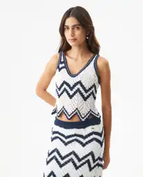 Blusa Top Summer Femenino Crudo Porcelana Claro T. S Chevignon