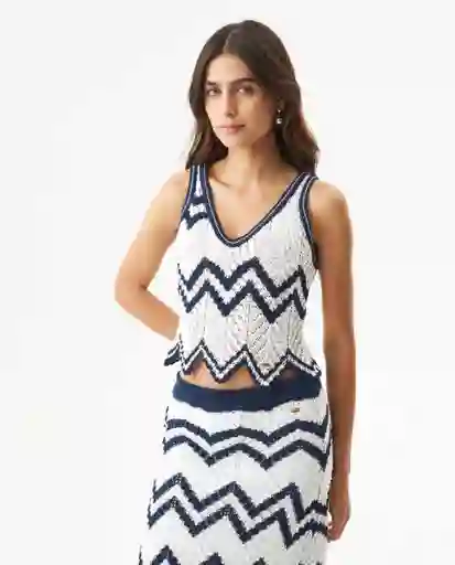 Blusa Top Summer Femenino Crudo Porcelana Claro T. S Chevignon