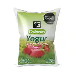 Colanta Yogur Entero Dulce de Fresa  