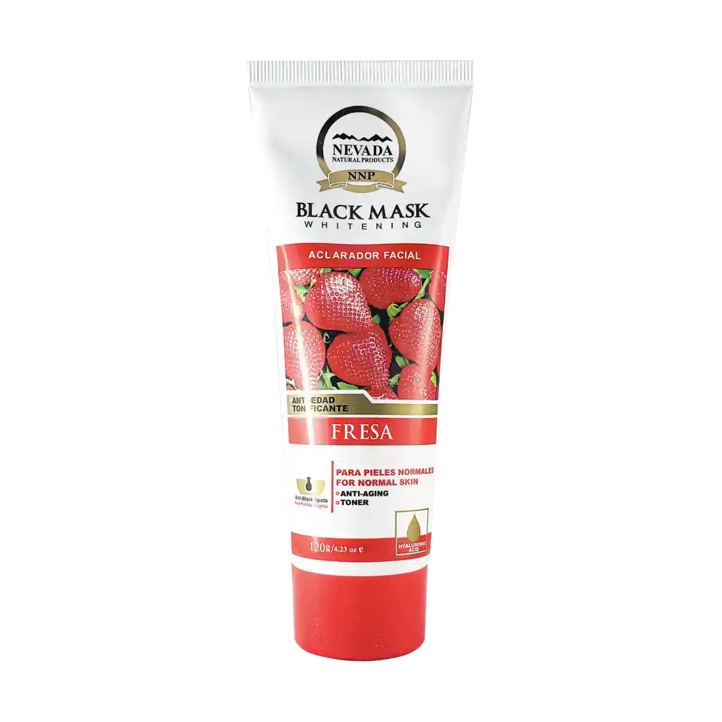 Nevada Mascarilla Negra Facial Aclaradora de Fresa