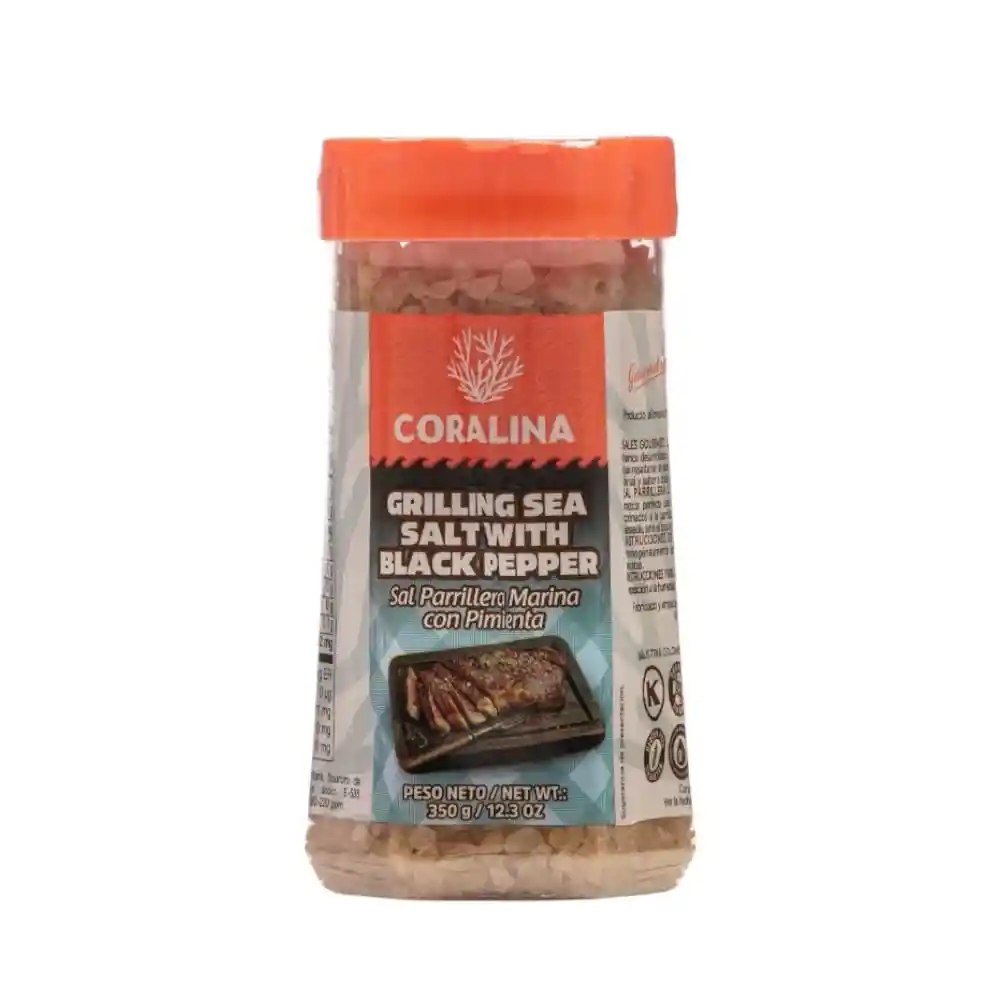 Sal Parrilla Pimienta Coralina *350gr