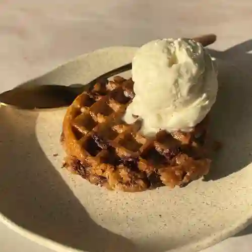 Galleta Waffle + Helado