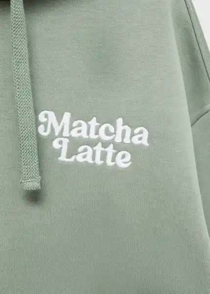 Sudadera Matcha Verde Talla 18 Teen Niñas Mango