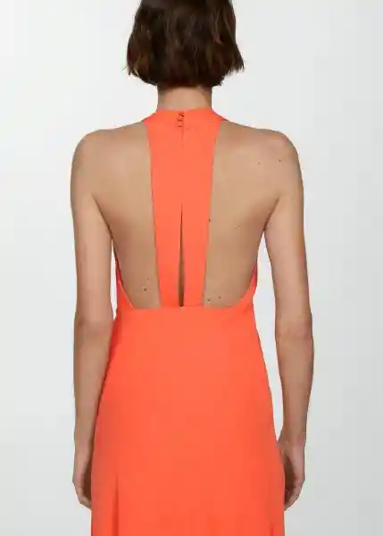 Vestido Bristol Naranja Talla S Mujer Mango