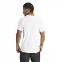 Adidas Camiseta Adizero e Tee Hombre Blanco Talla M IN1157