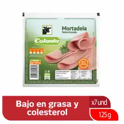 Colanta Mortadela Seleccionada Tajada Baja en Grasa y Colesterol