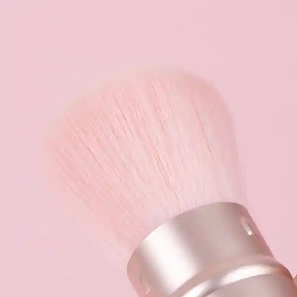 Brocha Maquillaje Retráctil de Doble Punta Serie Rosa Miniso