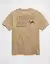 Camiseta Hombre Beige Talla SMALL 4873212 American Eagle