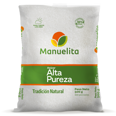 Manuelita Azúcar Blanca Alta Pureza 500 g