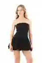 Vestido Corto Micaela Negro Talla S Mercedes Campuzano