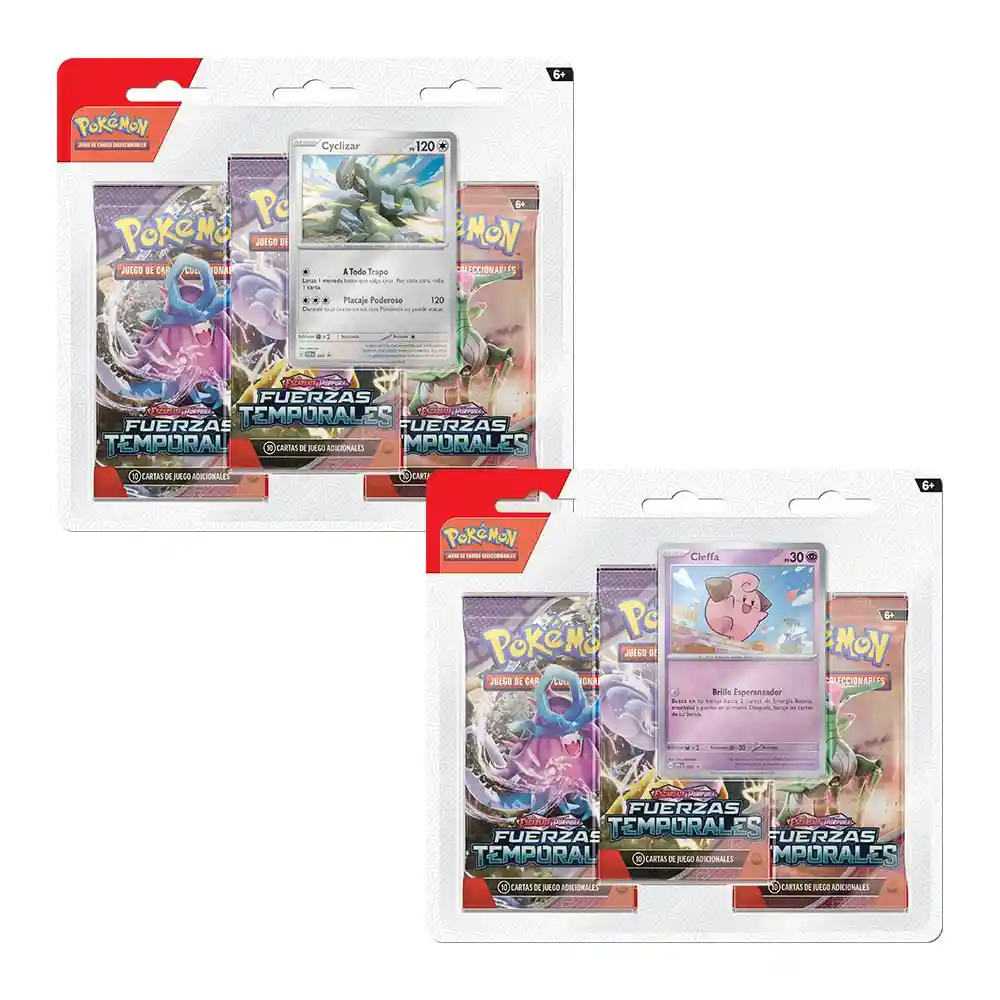 Cartas de Pokemon Tcg Sv Temp Forc 3pack Blist Spa