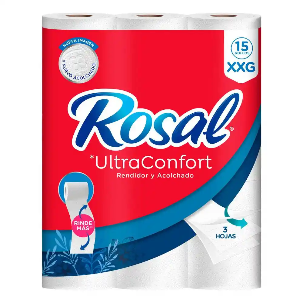 Papel Rosal Higienico Triple Hoja Xxg (15 Und)