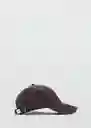 Gorra Stone Chocolate Talla 99 Mujer Mango