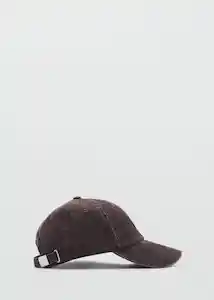 Gorra Stone Chocolate Talla 99 Mujer Mango