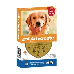Advocate Antipulgas Para Perro >10 - 25 Kg 1 Pipeta