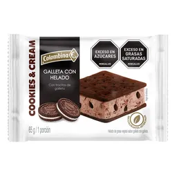 Colombina Galleta con Helado Sabor a Cookies & Cream