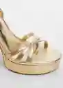 Sandalias Jaylo Oro Talla 41 Mujer Mango