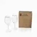 Ambiente Gourmet Copa Vino Borde Dorado