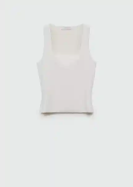 Top Mag Crudo Talla L Mujer Mango