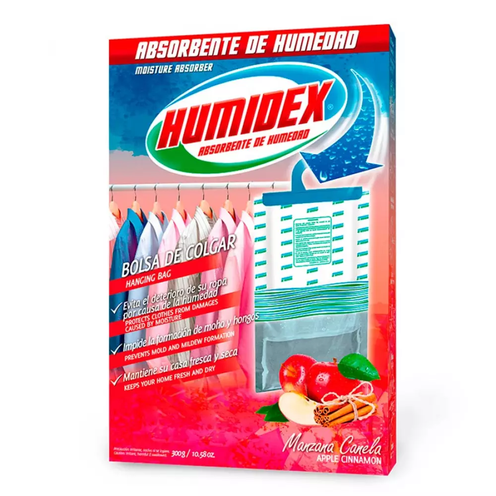 Humidex Absorbente de Humedad con Aroma a Canela y Manzana 300 g