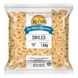 McCain Croquetas de Papas Prefritas con Forma de Caritas Smiles