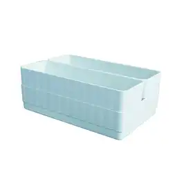 Organizador Plástico Apilable de Escritorio Macaron Azul Miniso