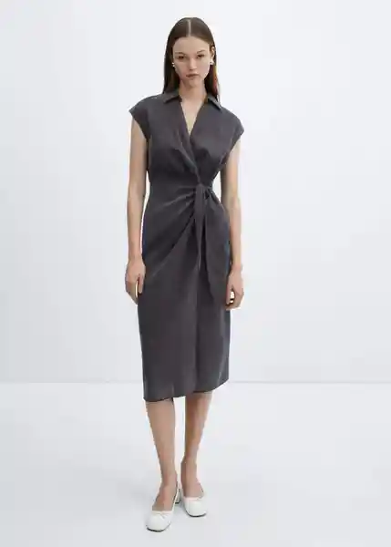 Vestido Anna Negro Talla S Mujer Mango