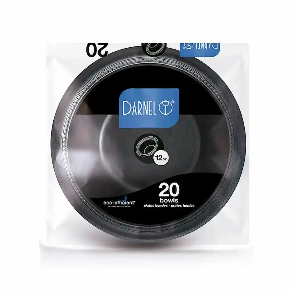 Darnel Plato Hondo 12 Oz Negro