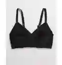Bralette Negro Talla Large Aerie American Eagle