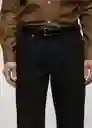 Jean Bob Tejano Negro Talla 40 Hombre Mango