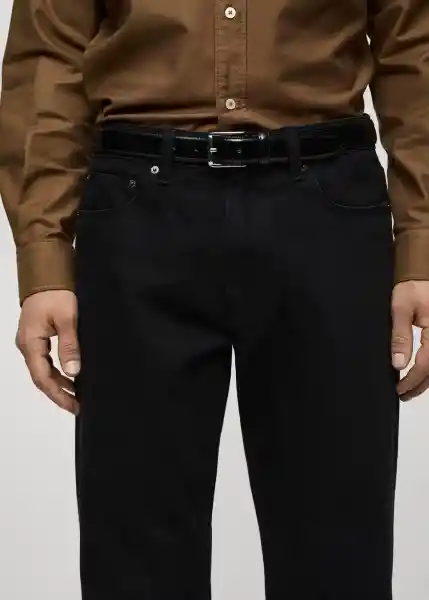 Jean Bob Tejano Negro Talla 40 Hombre Mango
