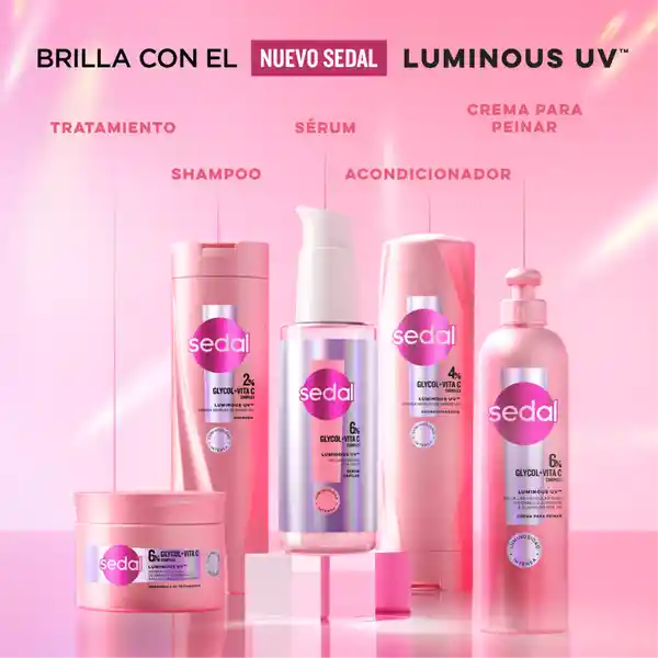 Mascarilla Tratamiento Sedal Glycolic 5x Luminoso Por 100h
