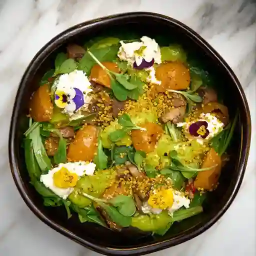 Zapallo Rostizado con Pollo