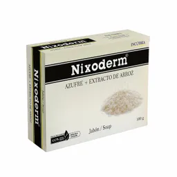Nixoderm Jabón en Barra Azufre + Extracto de Arroz