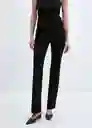 Pantalón Bengal Negro Talla XS Mujer Mango